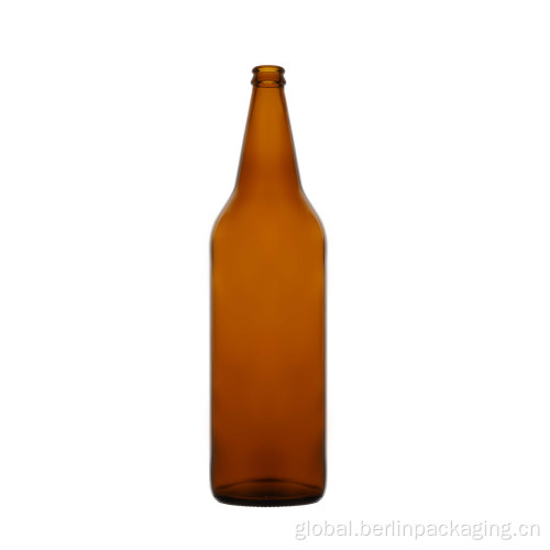 Amber Glass Round Bottles 1200ml Beverage Bottle Supplier